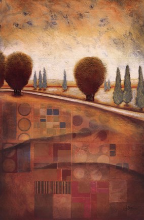 Framed Quilted Landscape II Print