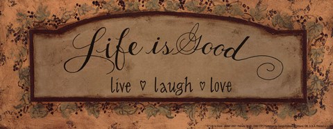 Framed Life is Good - petite Print