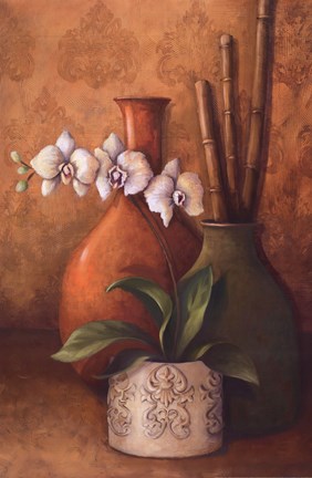 Framed Modern Orchid II Print