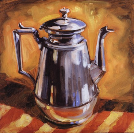 Framed Tea Pot I Print