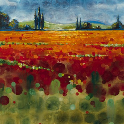 Framed Spring Meadows II Print