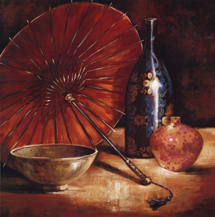 Framed Asian Still Life I Print