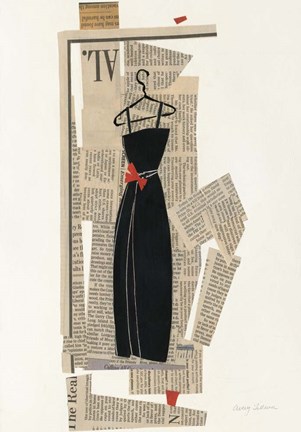 Framed Fashion Pages III Print