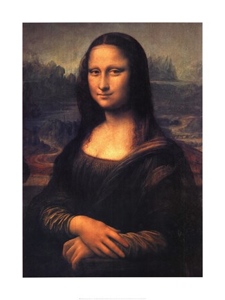 Framed Mona Lisa, c.1507 Print