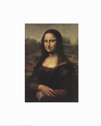 Framed Mona Lisa, c.1507 Print