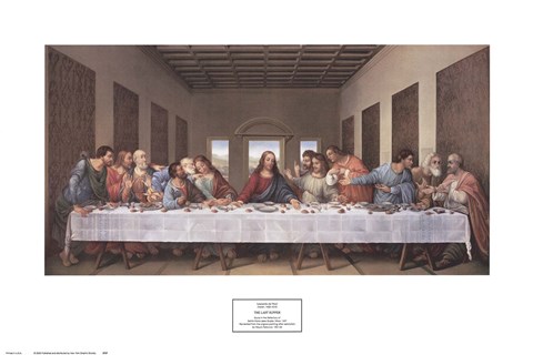 Framed Last Supper Print