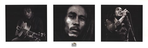 Framed Bob Marley BW Print