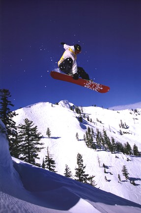 Framed Snowboarder Print
