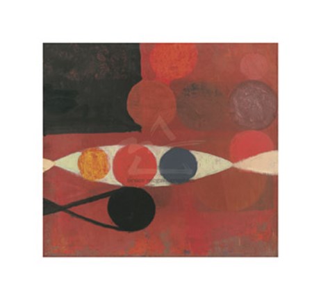 Framed Small Red Seed #6 Print