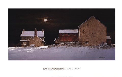 Framed Late Snow Print