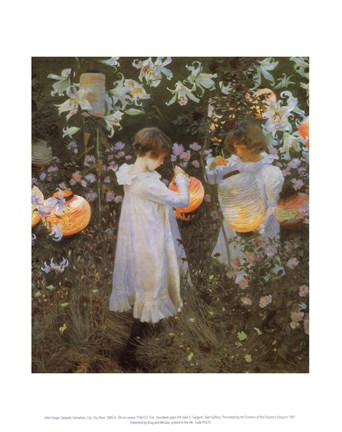 Framed Carnation, Lily, Lily, Rose Print