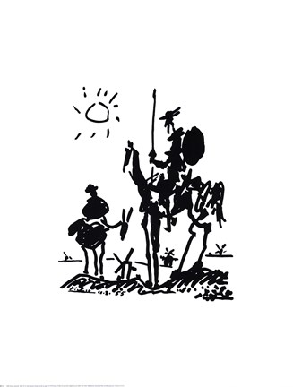 Framed Don Quixote Print