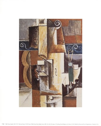 Framed Violin and Guitar Print