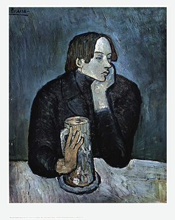 Framed Jaime Sabartes, Portrait Print