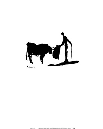 Framed Bull Fighter Print
