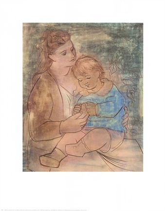 Framed Mother and Child Print