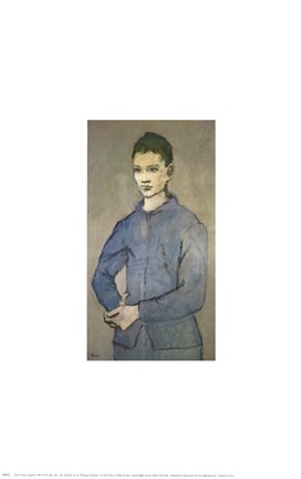 Framed Blue Boy Print