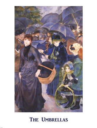 Framed Umbrellas Print