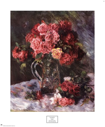 Framed Roses Still Life Print