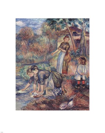 Framed Washer-Women, c.1889 Print