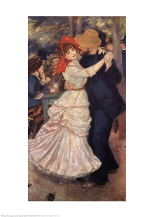 Framed Dance At Bougival Print
