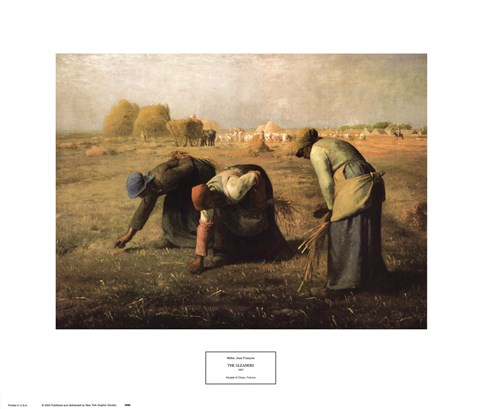 Framed Gleaners 1857 Print