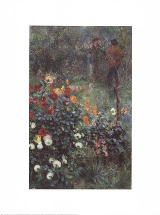 Framed Garden in the Rue Corot Print