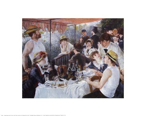Framed Luncheon of the Boating Party, c.1881 Print