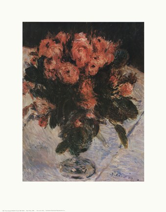 Framed Mossy Roses Print