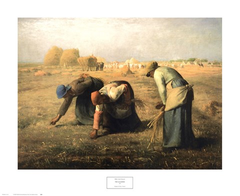 Framed Gleaners 1857 Print