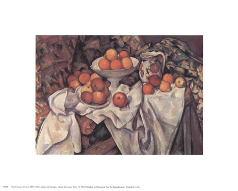 Framed Apples and Oranges, c.1895 Print