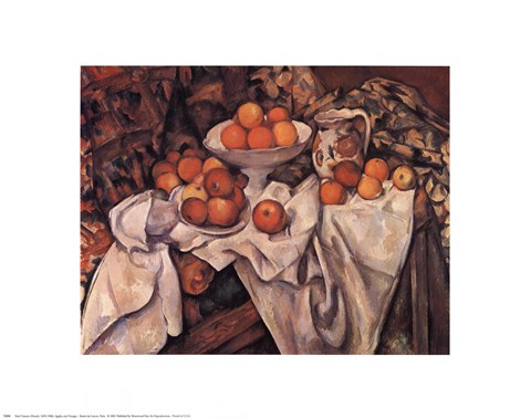 Framed Apples and Oranges, c.1895 Print