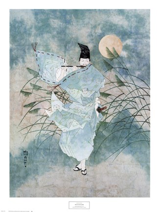 Framed Flute Player Print