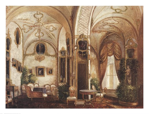 Framed Prince Andrey's Drawing Room Print