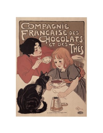 Framed Compagnie Francaise des Chocolats Print