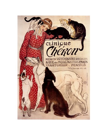 Framed Clinique Cheron Print