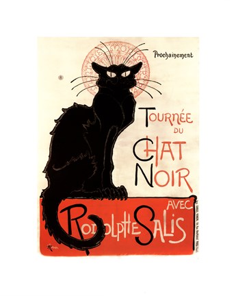 Framed Tournee du Chat Noir Print