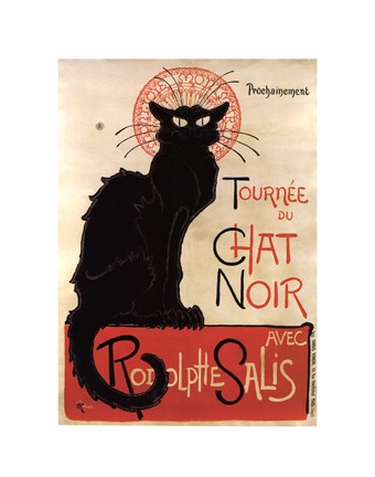 Framed Tournee du Chat Noir Print