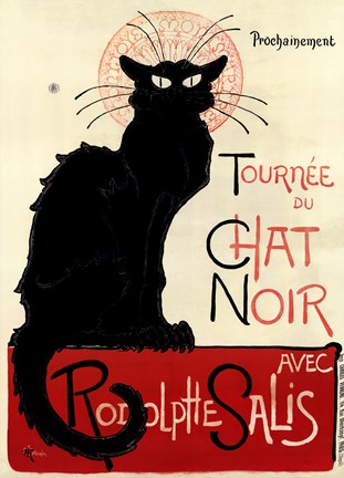 Framed Tournee du Chat Noir Print