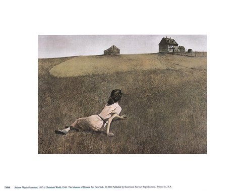 Framed Christina's World, c.1948 Print