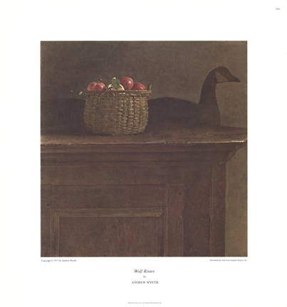 Framed Wolf Rivers, 1959 Print