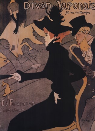 Framed Le Divan Japonais Print