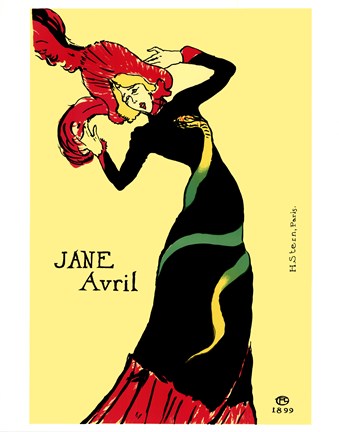 Framed Jane Avril Print