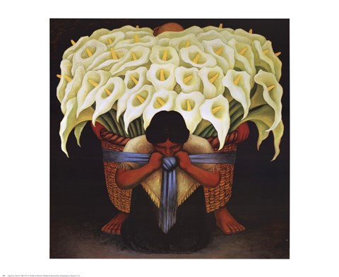 Framed El Vendedor De Alcatraces Print