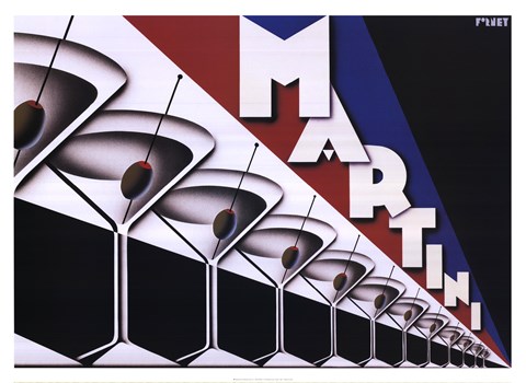 Framed Martini Print