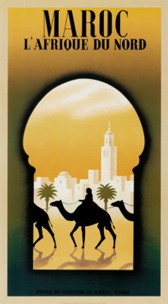 Framed Maroc L'Afrique du Nord Print