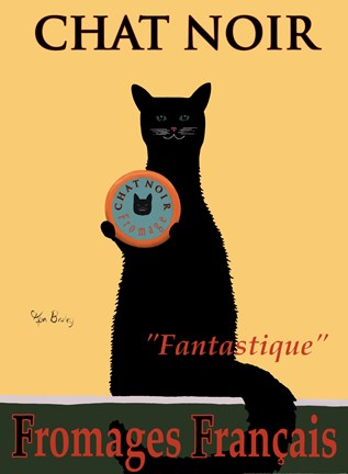 Framed Chat Noir Print