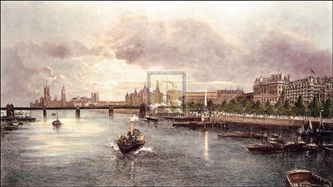 Framed Westminster Pm Print