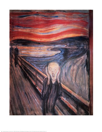 Framed Scream, c.1893 Print
