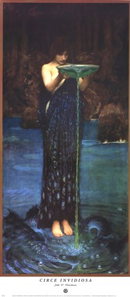 Framed Circe Invidiosa, c.1892 Print